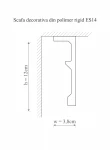 Scafa decorativa din polimer rigid ES14 - 12x3.8x200 cm