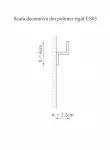 Scafa decorativa din polimer rigid ES3 - 4x2.2x200 cm