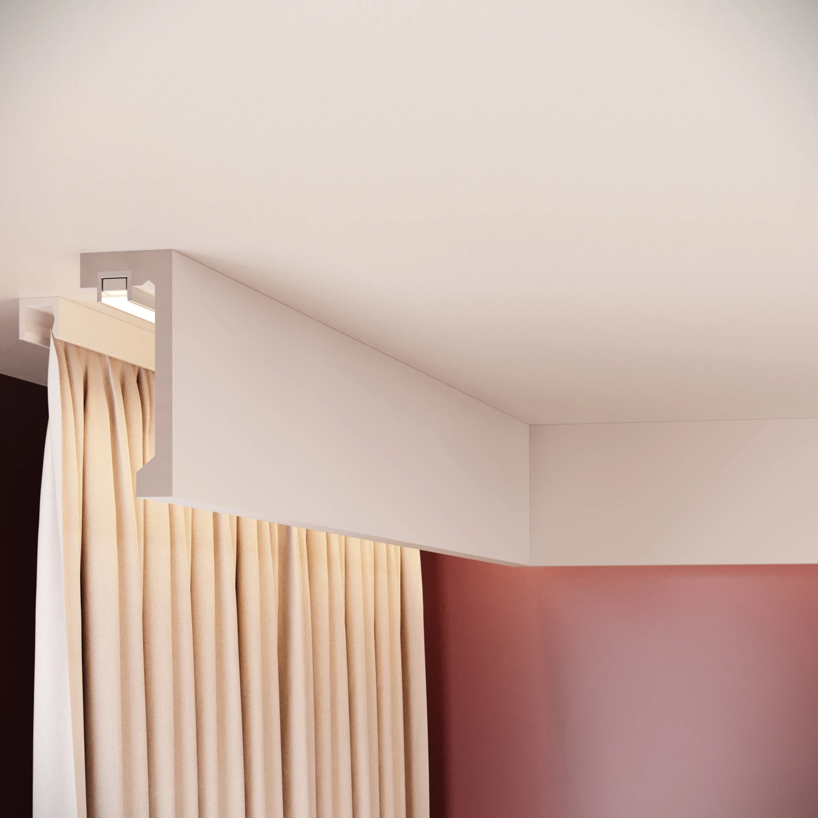 Scafa decorativa din polimer rigid ES4 - 10x4x200 cm