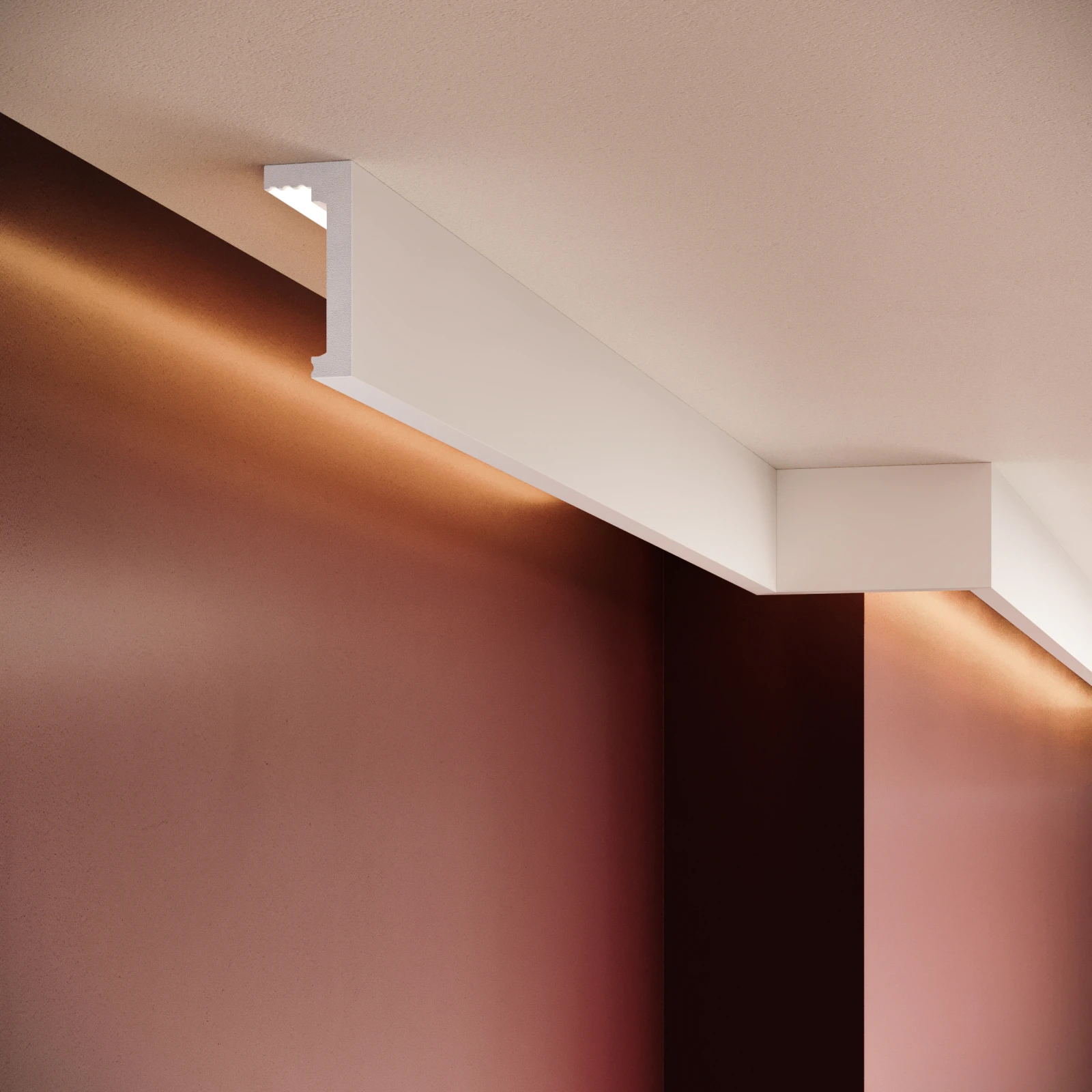Scafa decorativa din polimer rigid ES5 - 6.5x2.8x200 cm