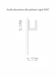 Scafa decorativa din polimer rigid ES7 - 2.7x2.8x200 cm