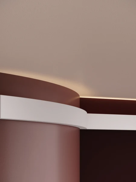 Scafa decorativa din poliuretan flexibil ES6F - 4.8x2.2x200 cm