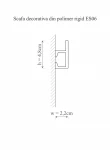 Scafa decorativa din poliuretan flexibil ES6F - 4.8x2.2x200 cm