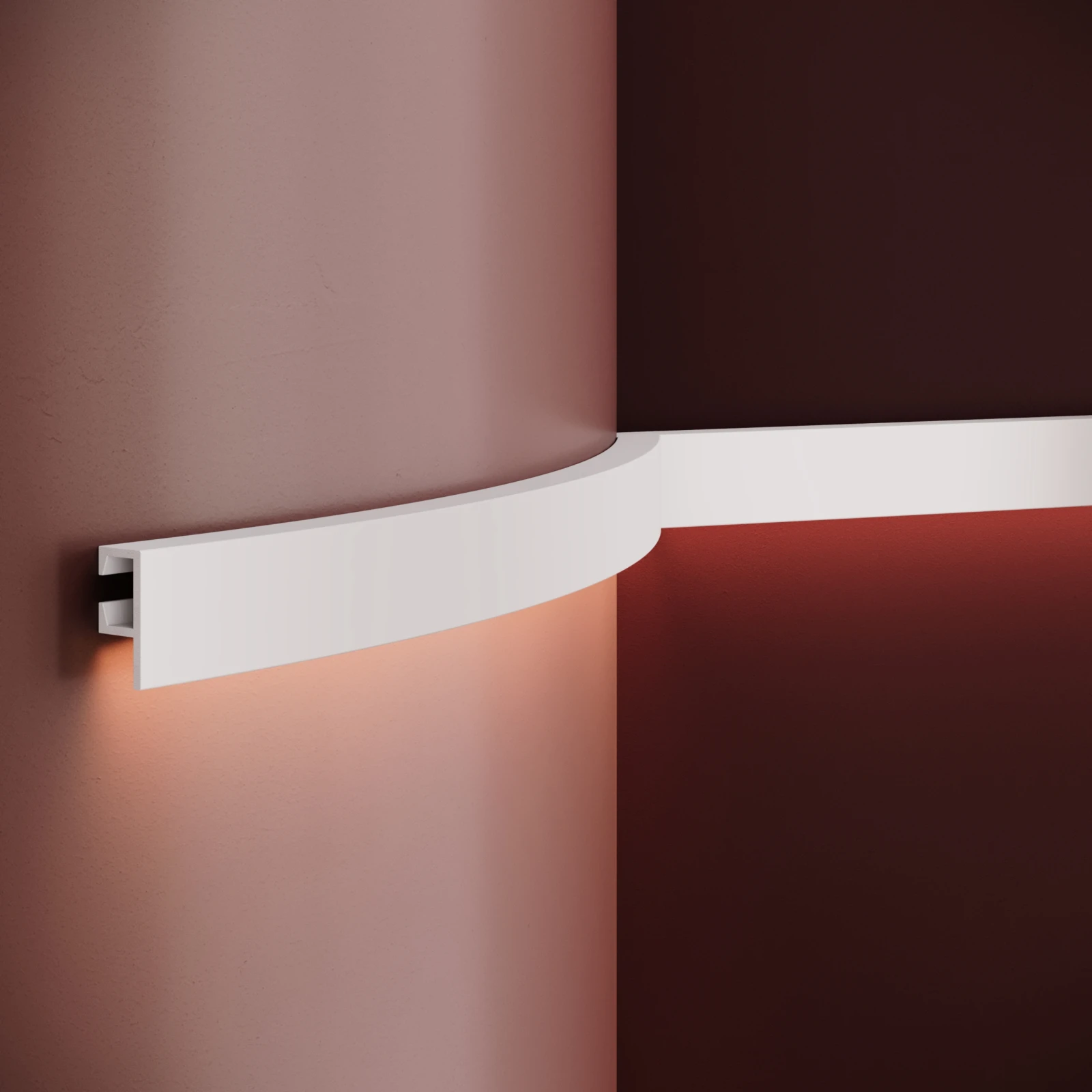 Scafa decorativa din poliuretan flexibil ES6F - 4.8x2.2x200 cm