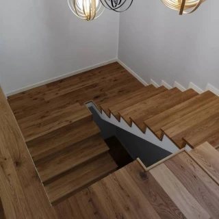 Parchet tripliustratificat Kahrs Husk si scara