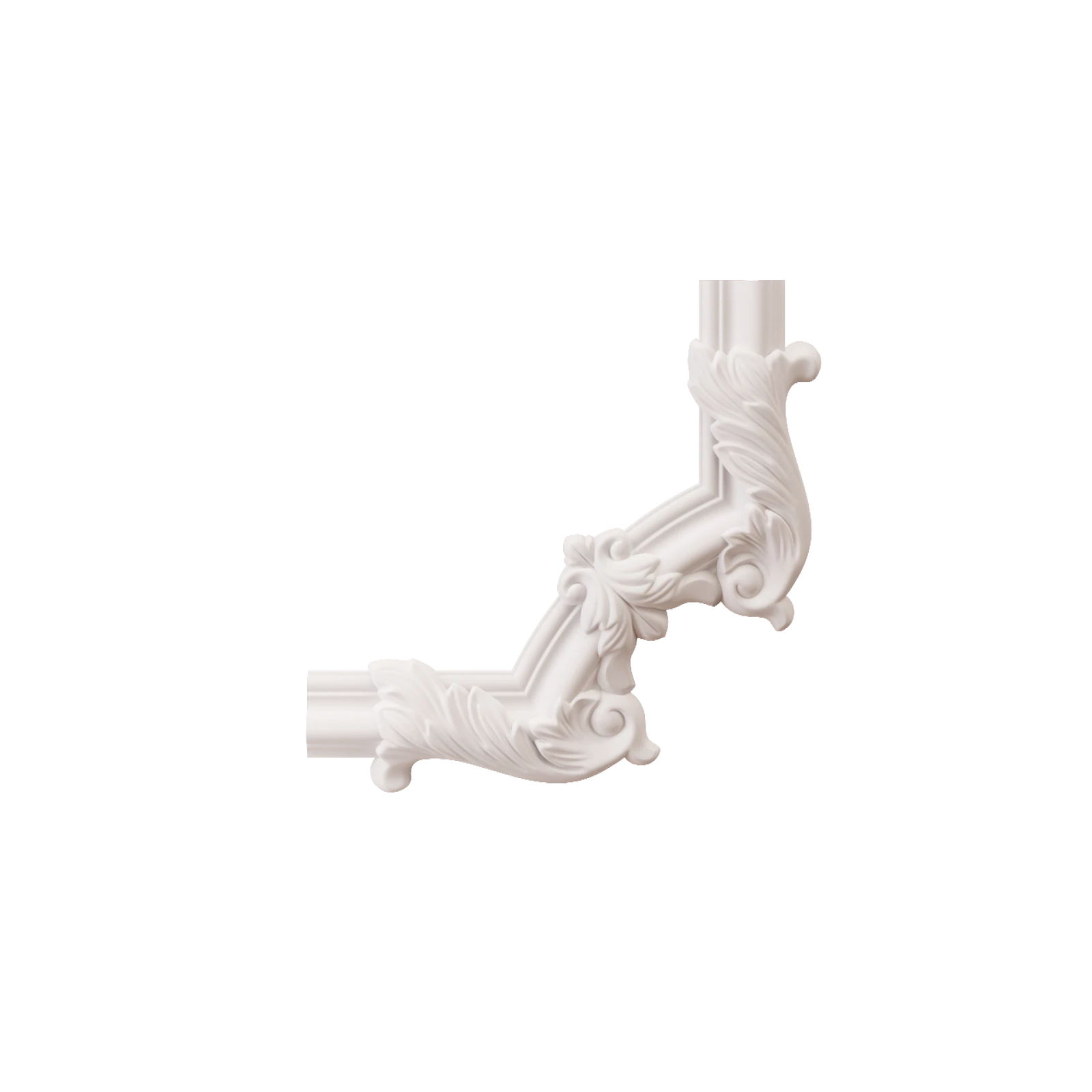 Chenar decorativ din poliuretan B17-2 - 25.8x25.8x1.7 cm cm