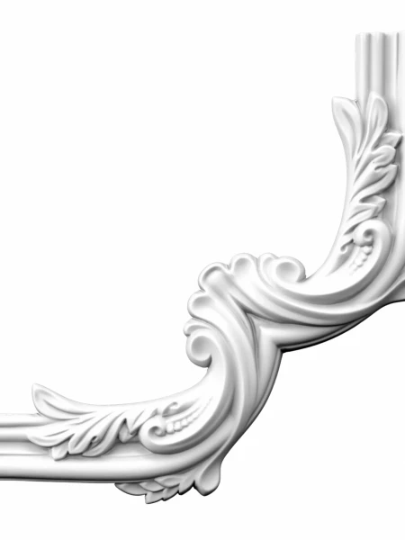 Coltar decorativ din poliuretan CR818B - 30x30x2.8 cm