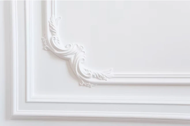 Coltar decorativ din poliuretan CR818B - 30x30x2.8 cm