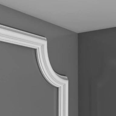 Coltar decorativ din poliuretan CR863B - 18x18x1.5 cm