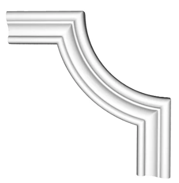 Coltar decorativ din poliuretan CR863B - 18x18x1.5 cm