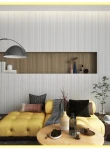 Panou decorativ 3D din polimer rigid, model Riflaj WP4 NEW - 13x1.2x270 cm