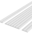 Panou riflaj decorativ 3D din polimer rigid, model Cloud - 12x1.2x250 cm